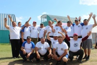 Команда по перетягиванию каната на окружном празднике "Зунай наадан - 2019"